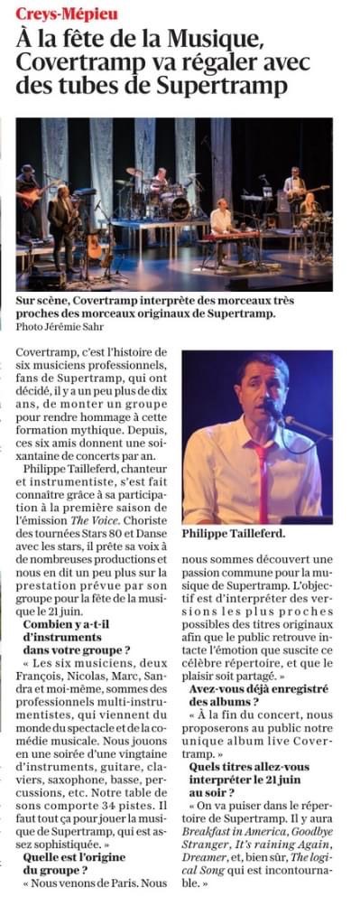ARTICLE DE PRESSE
